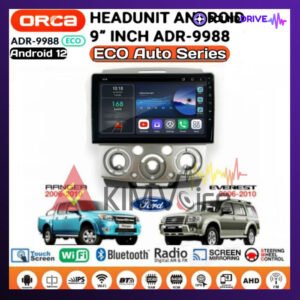 Head Unit Android Orca 9 inch OEM Ford Ranger Everest Mazda BT