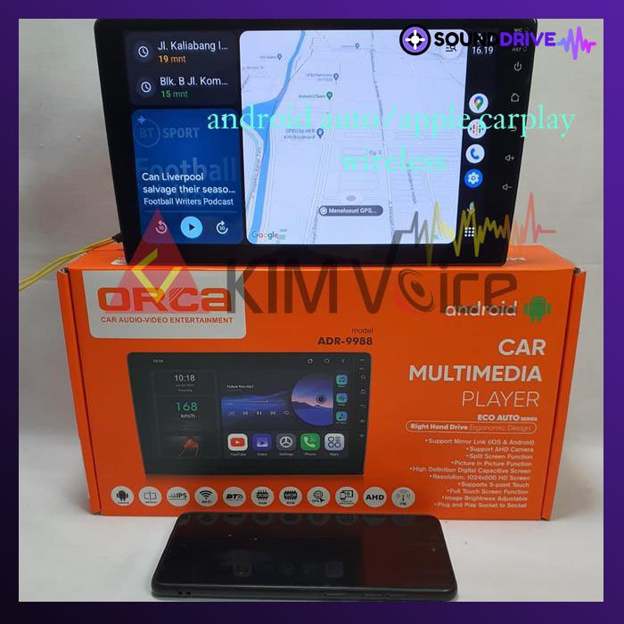Head Unit Android Orca 9 inch OEM Ford Ranger Everest Mazda BT - Image 3