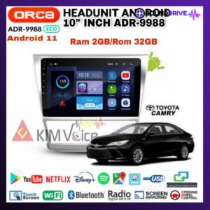 Head Unit Android ORCA ECO 10 inch OEM Toyota CAMRY 2006-2012 PNP - 9 inch
