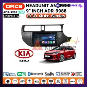 Head Unit Android Orca Eco 9 inch OEM Kia Rio 2012 Up + Soket pnp  2015