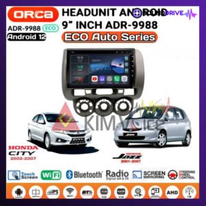 Head Unit Android Orca Eco 9 inch OEM Jazz/city 2002-2007 soket pnp