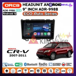 Head Unit Android Orca Eco 9 inch OEM CRV 2007-2011 + Soket pnp