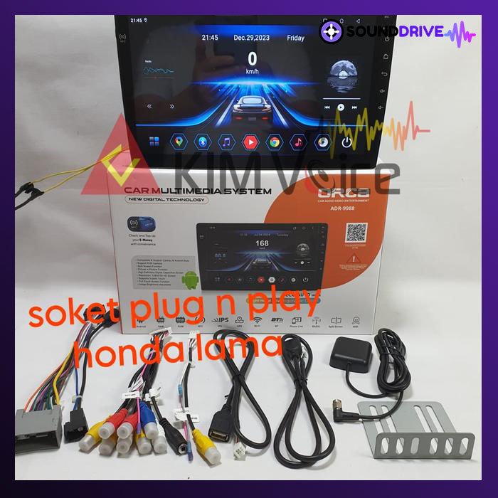 Head Unit Android Orca Eco 9 inch OEM CRV 2007-2011 + Soket pnp - Image 2
