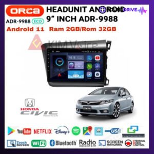 Head Unit Android Orca Eco 9 inch OEM Civic 2012-2015 + Canbus