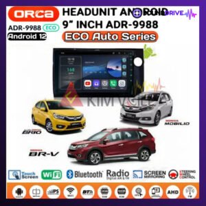 Head Unit Android Orca Eco 9 inch OEM Honda Brio/Mobilio/BRV Soket pnp