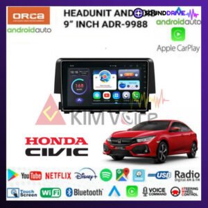 Head unit Android Orca 9 Inch OEM Civic 2016-2018 voice comand