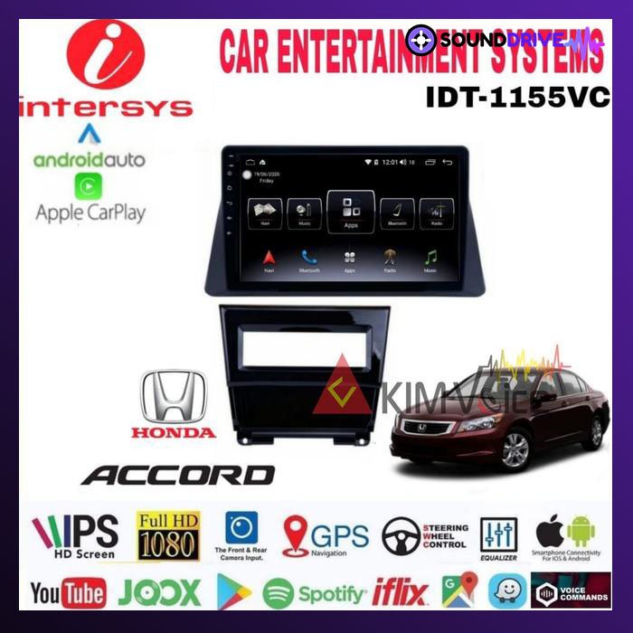 Head unit Android Intersys 10 Inch OEM Accord 2008-2012 soket pnp - Soket PNP n MID - Image 2