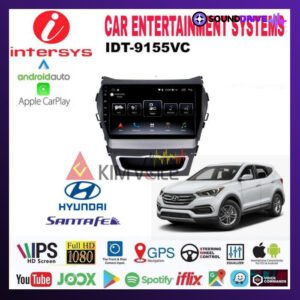 Head Unit Android Intersys 9 Inch OEM Hyundai Santa Fe 2012 up +soket