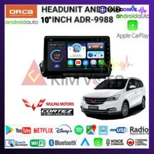 Head unit Android Orca 10 Inch OEM Wuling Cortez 2017 up soket pnp