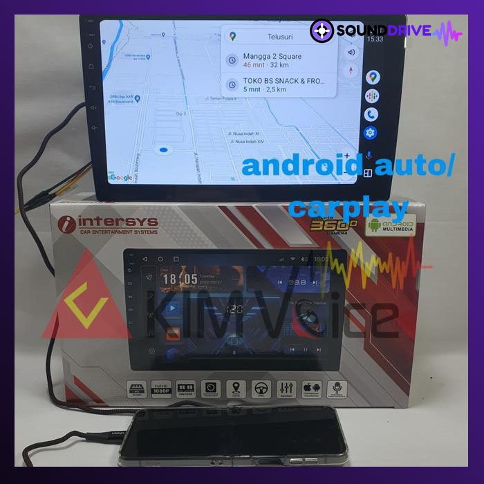 Head Unit Android Intersys 10 Inch OEM Sirion 2015-2017 soket pnp - Hitam - Image 3