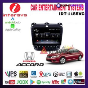 Head Unit Android Intersys 10 Inch OEM Accord 2003-2007 Soket pnp