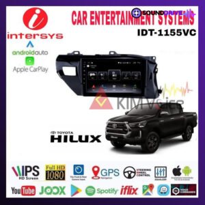Head Unit Android Intersys 10 inch OEM Hilux 2016 up Soket pnp