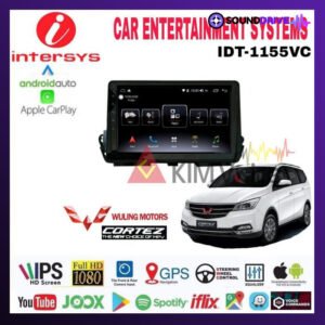 Head unit Android Intersys 10 inch OEM Wuling Cortez 2017 up soket pnp