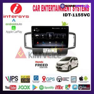 Head unit Android Intersys 10 Inch OEM Honda Freed Soket pnp - Hazard Atas