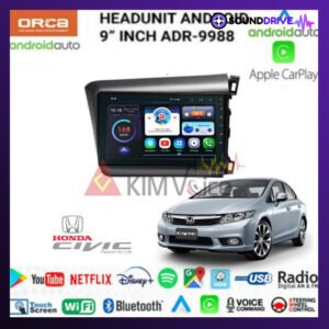 Head unit Android Orca 9 inch OEM Civic 2012-2015 + canbus