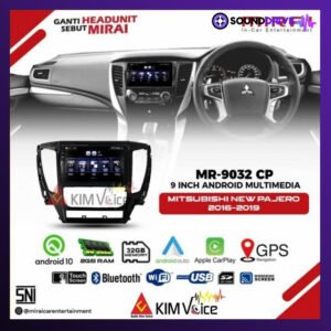 Head Unit Android MIRAI 9 inch OEM Pajero 2017 up Soket Plug and Play - 10 Inch