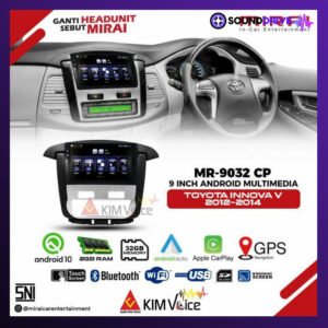 Head Unit Android MIRAI 9 inch OEM Toyota Innova type V 2012-2015 PNP
