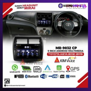 Head Unit Android MIRAI 9 Inch OEM Agya Ayla Soket pnp