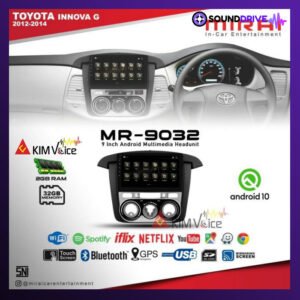 Head Unit Android MIRAI 9 inch OEM Toyota innova Tipe G 2012-2015