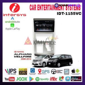 Head Unit Android Intersys 10 inch OEM Alphard 2008-2014 Soket pnp