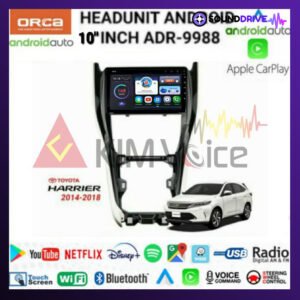 Head Unit Android Orca 10 inch OEM Harrier 2014 - 2018 Voice Command