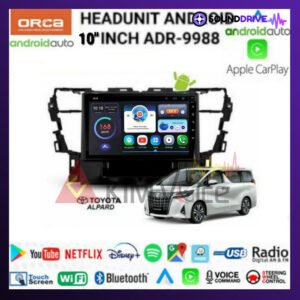 Head Unit Android Orca 10 inch OEM Alphard 2015 up Voice Command