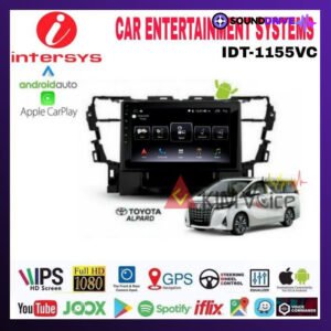 Head Unit Android Intersys 10 inch OEM Alphard 2015 up Soket pnp