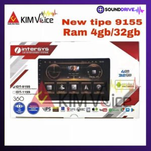 Head Unit Android INTERSYS IDT 9155 CP Layar IPS apple Car play
