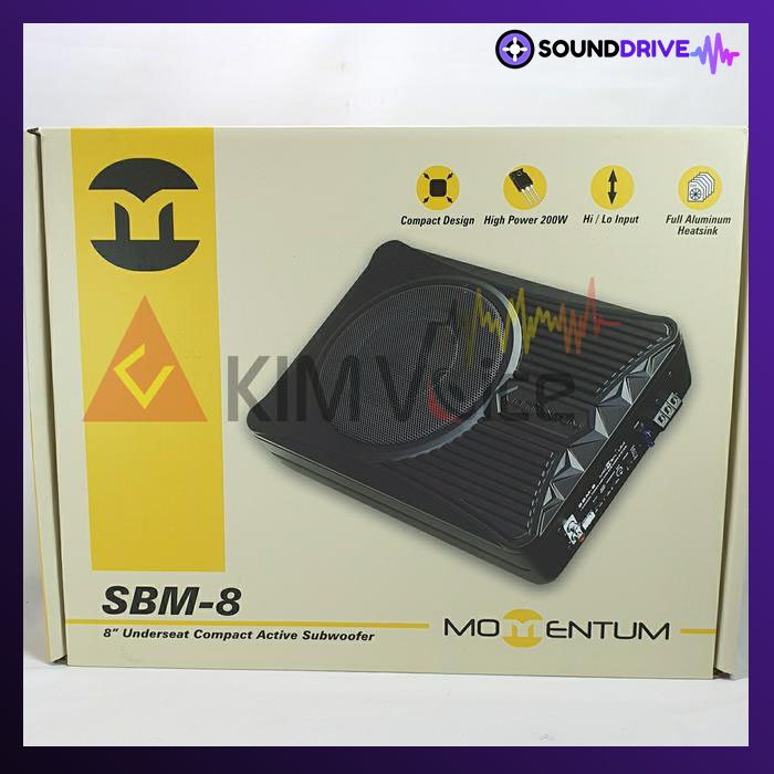 Subwoofer Kolong Aktif Momentum SBM-8 8 inch with bass control - Image 2