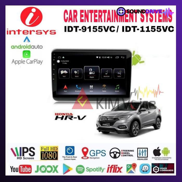 Head Unit Android Intersys 10 inch OEM Honda HRV Soket pnp