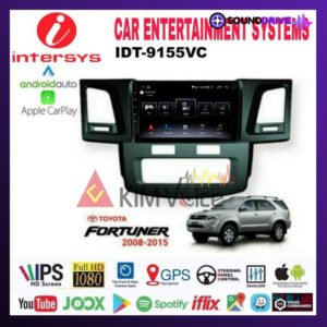 Head Unit Android Intersys 9 inch OEM Fortuner 2008 - 2014 Soket PNP