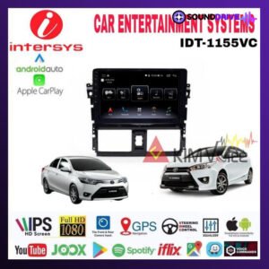 Head Unit Android Intersys 10 inch OEM Yaris/vios 2013-2017 soket pnp