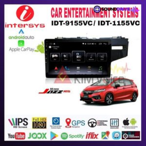 Head Unit Android Intersys 9 inch OEM Jazz 2014 up soket pnp - 9 Inch
