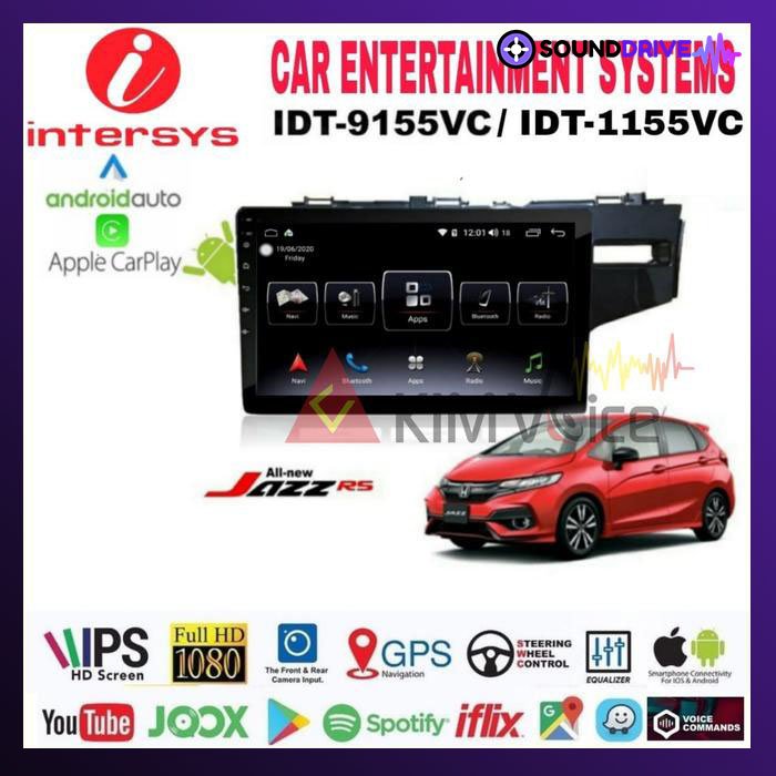 Head Unit Android Intersys 9 inch OEM Jazz 2014 up soket pnp - 9 Inch - Image 2