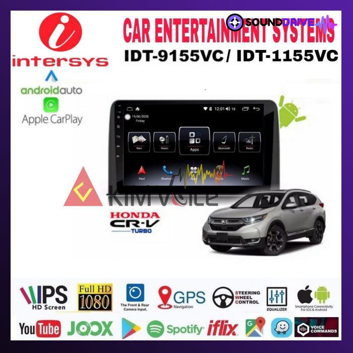 Head Unit Android Intersys 9 inch OEM CRV Turbo 2017 up Soket PNP IPS - 9 inch - Image 2