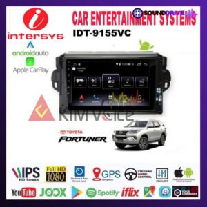 Head Unit Android Intersys 9 inch OEM Fortuner 2015 up Soket PNP IPS