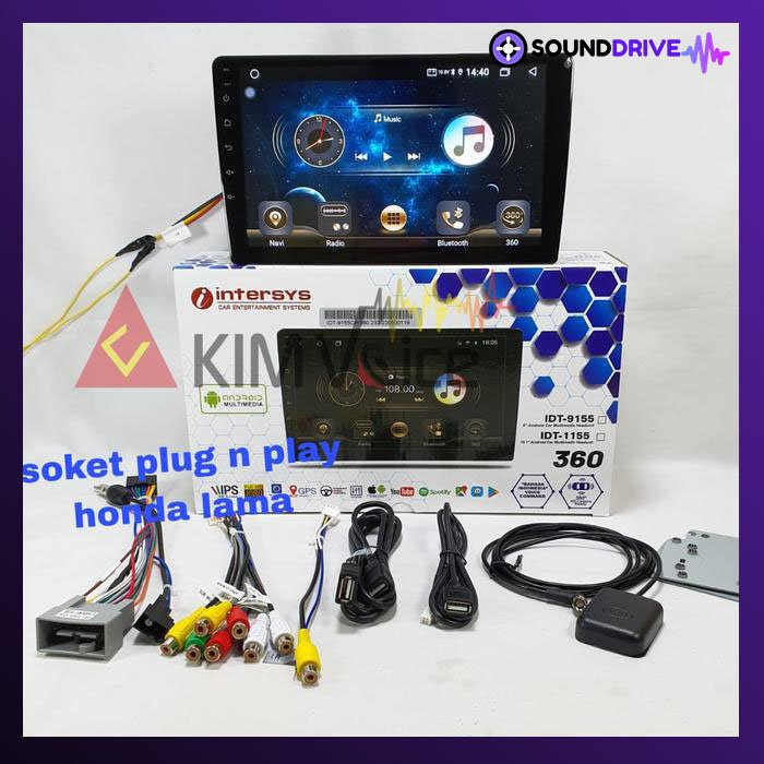 Head Unit Android Intersys 10 inch OEM Honda Jazz 2008-2013 Soket pnp - Image 3