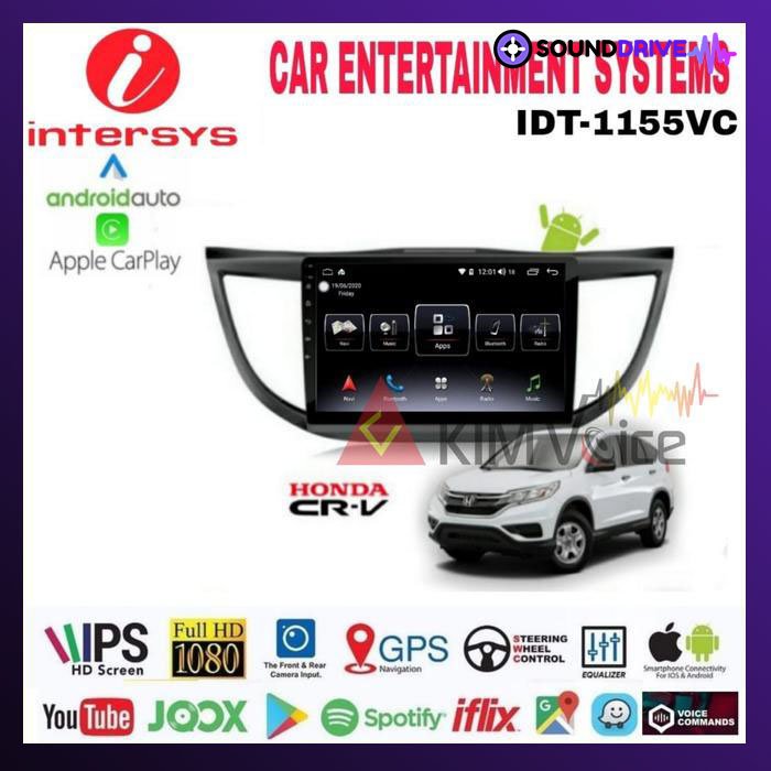 Head Unit Android Intersys 10 inch OEM All New CRV 2012-2016 + Canbus - 9 inch