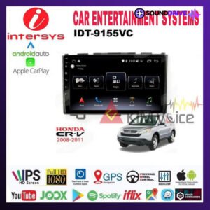 Head Unit Android Intersys 9 Inch OEM CRV 2007-2011 Soket PNP IPS