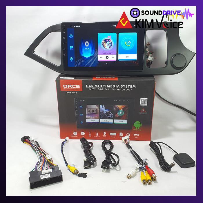 Frame Head Unit Android 9 inch for Picanto 2011-2015 - Image 3