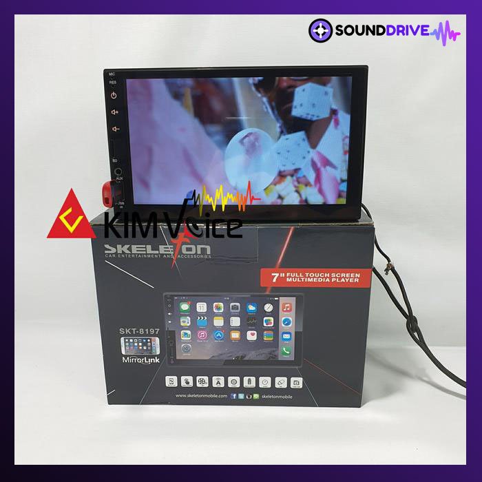 DOUBEL DIN Deckless Skeleton SKT-8197 7 Inch MP5 full touch + Kamera - Image 2