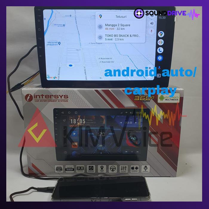 Head unit Android Intersys 9 Inch OEM MIRAGE Soket PNP - Image 3