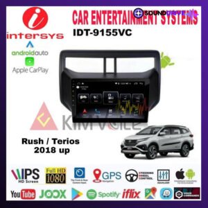 Head Unit Android Intersys 9 inch OEM New Rush/Terios 2018up Soket PNP
