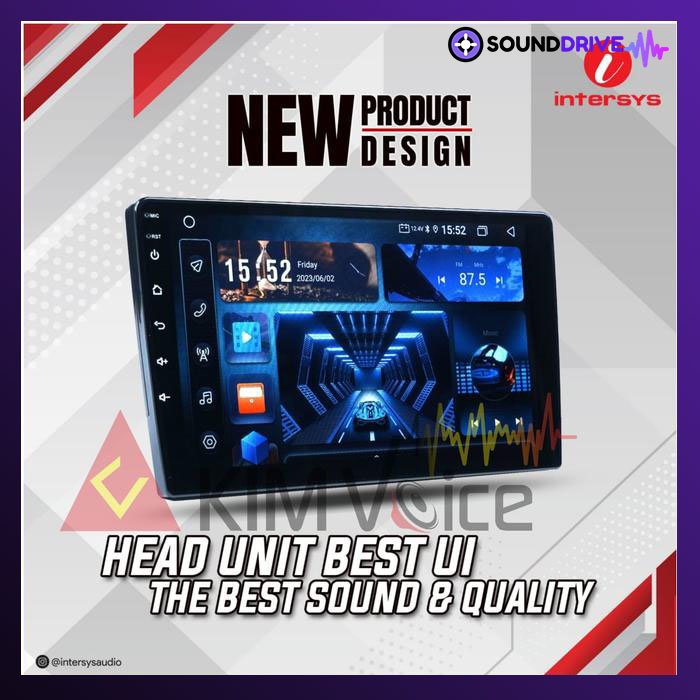 Head Unit Android INTERSYS IDT 9155 9 Inch ips screen