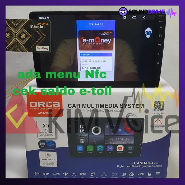 Head Unit Android Orca 10 inch OEM HRV Soket pnp - Image 3