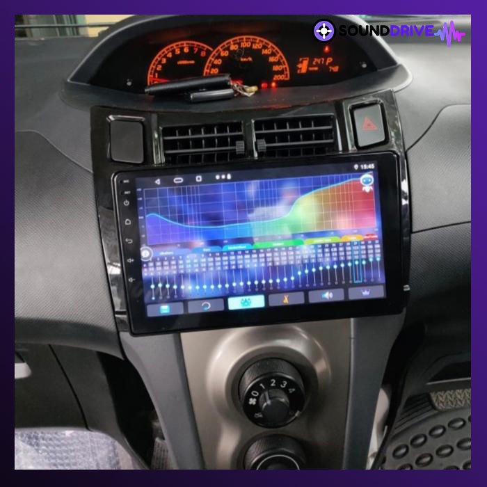 Frame Head unit Android 9 inch for Yaris Lama - Silver - Image 2