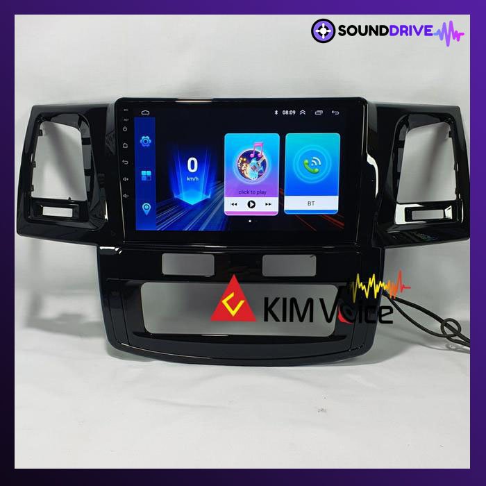 Frame Head unit Android 9 inch for Fortuner 2005-2014 + Soket - Image 4