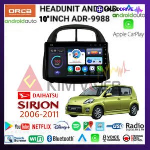Head unit Android Orca 10 inch OEM Sirion 2008-2011 Soket pnp