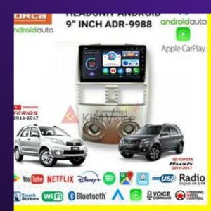 Head Unit Android Orca 9 Inch OEM Toyota Rush/Terios 2011-2017