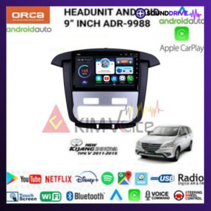 Head Unit Android Orca 9 inch Innova type V 2011-2015 Soket pnp